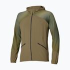 Geacă de alergare pentru bărbați Mizuno Active Alpha Hooded Jacket martini olive
