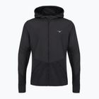 Geacă de alergare pentru bărbați Mizuno Active Warmalite Hybrid Full Zip Hooded Long Sleeve Top black