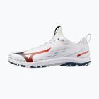 Încălțăminte de tenis pentru bărbați Mizuno Wave Drive Neo 4 white/insignia blue/orange
