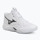 Încălțăminte de volei Mizuno Wave Momentum Pro Mid white/metallic gray/black