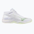 Încălțăminte de volei pentru femei Mizuno Lightning Select Mid white/aqua gray/ambrosia