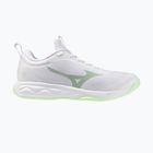 Încălțăminte de volei pentru femei Mizuno Wave Luminous Pro white/aqua gray/ambrosia