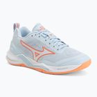 Încălțăminte de handbal pentru femei Mizuno Wave Stealth Elite blue finch/white