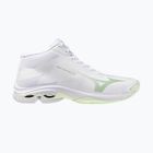 Încălțăminte de volei pentru femei Mizuno Wave Lightning Pro Mid white/aqua gray/ambrosia