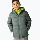 Geacă cu puf pentru copii REGATTA Hooded Marizion dark forest green/wild lime