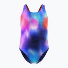 Costum de baie întreg pentru copii Speedo Allover Print Leaderback post it pink