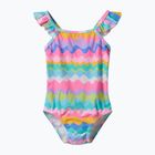 Costum de baie întreg pentru copii Speedo Ruffle citrus green