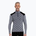 Bluză termoactivă pentru bărbați Dovre Half Zip Jacquard grey