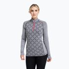 Bluză termoactivă pentru femei Dovre Half Zip Jacquard grey