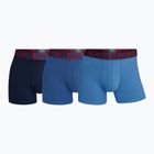 Pantaloni boxeri CR7 Basic Trunk pentru bărbați 3 perechi bleumarin/albastru/albastru deschis