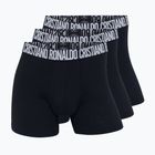 Boxeri pentru bărbați CR7 Basic Trunk 3 pack black