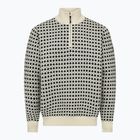 Pulover pentru bărbați Dovre Knitted Half Zip Pullover beige