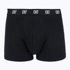 Boxeri pentru bărbați CR7 Basic Trunk 3 pperechi white/ greymelange/ black