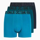 Boxeri bărbătești CR7 Basic Trunk 3 pary blue/navy