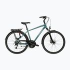 Bicicletă de trekking pentru bărbați KROSS Trans 3.0 green/silver/gloss