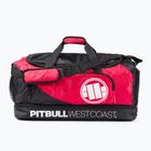 Geanta de antrenament pentru bărbați Pitbull West Coast Big Logo TNT black/red