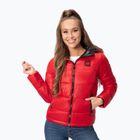 Jachetă pentru femei în jos Pitbull West Coast Shine Quilted Hooded red