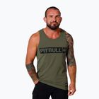 Tricou pentru bărbați  Pitbull Hilltop Tank Top olive