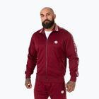 Bărbați Pitbull West Coast Trackjacket Bandă Logo Terry Group Burgundy