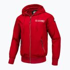 Jachetă pentru bărbați Pitbull West Coast Athletic Hilltop Hooded Nylon red