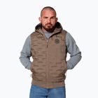 Vestă pentru bărbați Pitbull West Coast Eclipse Hooded Padded coyote brown