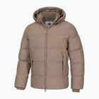 Geacă de iarnă pentru bărbați Pitbull Duncan Quilted Hooded dark sand