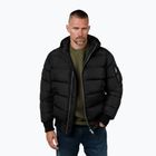Geacă de iarnă pentru bărbați Pitbull Gopher Quilted Hooded black