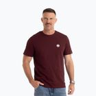 Tricou pentru bărbați Pitbull Small Logo dark burgundy