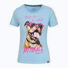 Tricou pentru femei Pitbull Synglasses Dog light blue