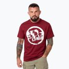 Tricou pentru bărbați Pitbull Logo Palms burgundy
