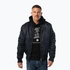Geacă pentru bărbați Pitbull Hacket Washed Bomber dark navy