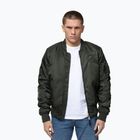 Geacă pentru bărbați Pitbull Hacket Washed Bomber dark green