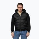 Geacă pentru bărbați Pitbull Palomar Padded Hooded Hybrid black