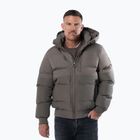 Geacă de iarnă pentru bărbați Pitbull Patton Quilted Hooded taupe