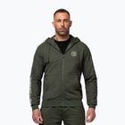 Bluză pentru bărbați Pitbull Tape Parker Hooded Zip old green