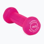 Ganteră cauciucată Body Sculpture BW 513 z PVC 1 kg pink