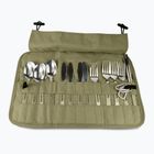 Set de tacâmuri OFFLANDER Camping Cutlery Set with Case green