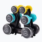 Set de gantere cu suport Body Sculpture Smart Bw 108Dt 24 kg yellow/blue/black