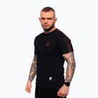 Tricou pentru bărbați Octagon Stripe black/red