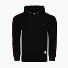 Bluză pentru bărbați Octagon Stripe Hoodie black/red