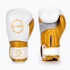 Mănuși de box Octagon Prince white/gold