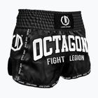 Pantaloni scurți de antrenament Octagon Kickboxing/Muay Thai Legion Fight Legion Premium black/white