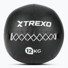 Minge medicinală XTREXO Wall Ball 12 kg negru