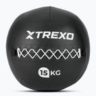 Minge medicinală XTREXO Wall Ball 15 kg negru