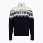 Pulover pentru bărbați Woolcano SWT1091 Granatowy/Kremowy