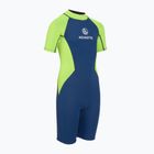 Costum de neopren pentru copii AQUASTIC Wavey Jrb 2 mm verde/albastru închis