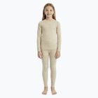 Set de lenjerie termoactivă pentru copii WOOLCANO Merino SET0683 beige