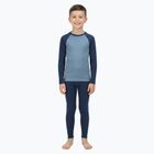 Set de lenjerie termoactivă pentru copii WOOLCANO Merino SET0982 blue
