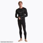 Set de lenjerie termică pentru bărbați KADVA ALPINESTEP THERMO LIGHT PLUS, fără cusături, negru