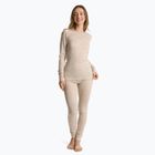 Set de lenjerie termică pentru femei WOOLCANO Merino 100% SET0543 bej
